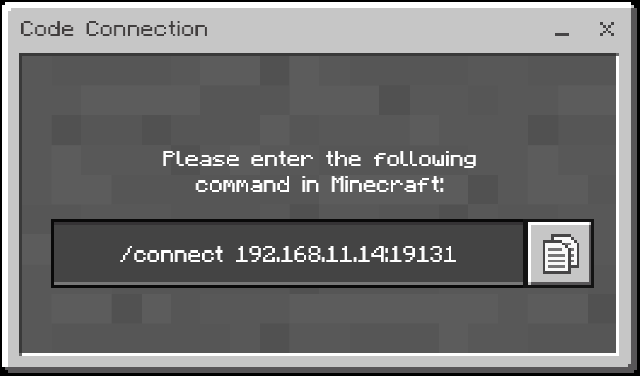 新しいマインクラフトのエデュケーション版でプログラミング学習環境となる コードビルダー を管理する Code Connection For Minecraft に接続するには Code コマンドでもいい アドミンティーチャーズ Adminteachers